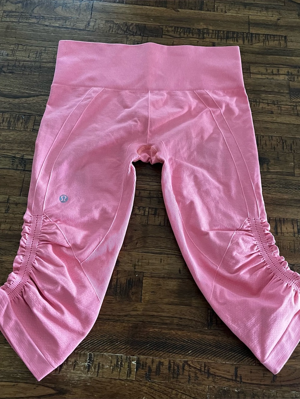 LULULEMON In the Flow Crop II Leggings size 6 Salmon Orange Sz 6 Yoga Athletic